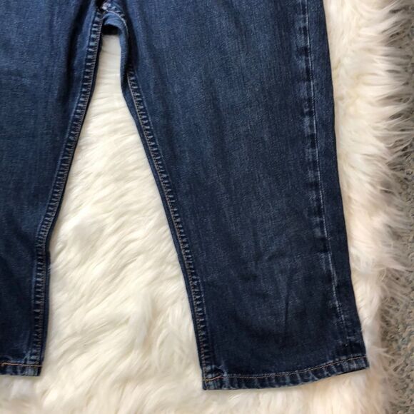 Silver Vintage 1990s Y2K Capri Length Blue Jeans Waist 30 Inches - Picture 6 of 16